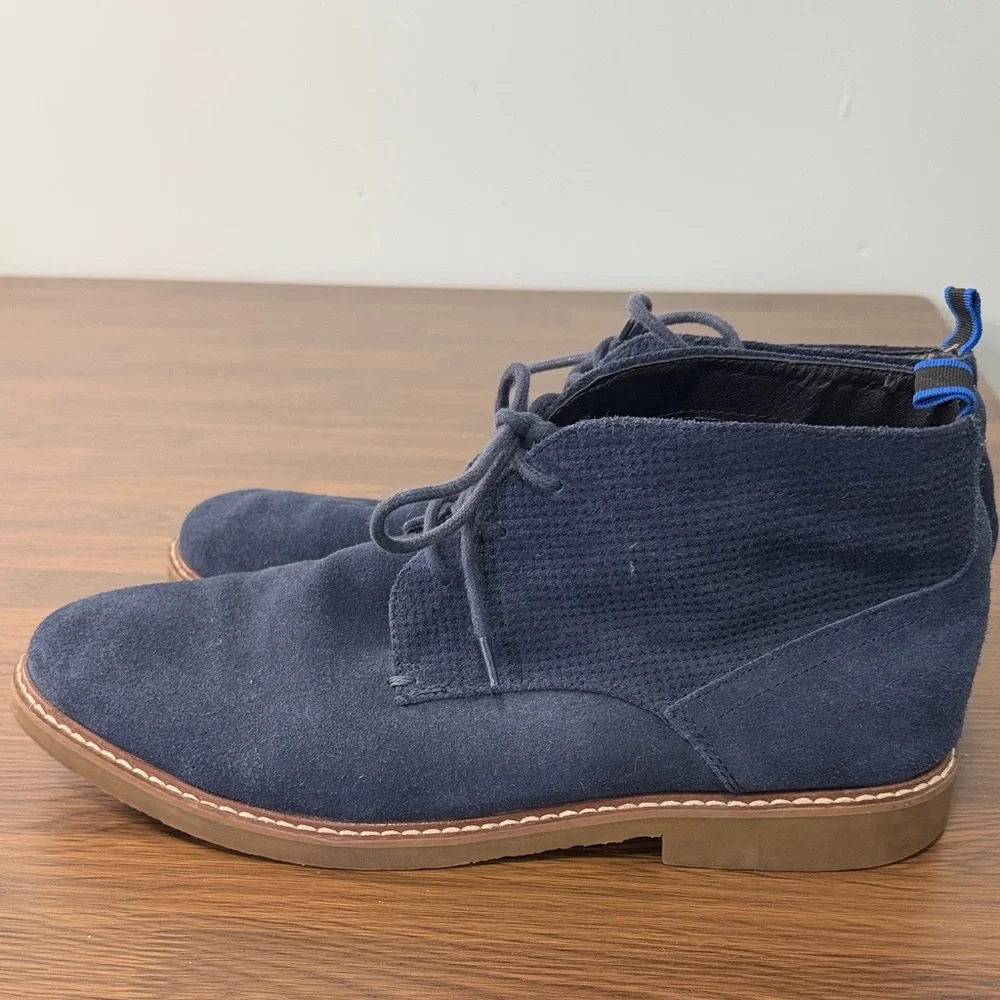 Steve Madden Blue Suede Hardenn‎ Men's Boots Sz 10